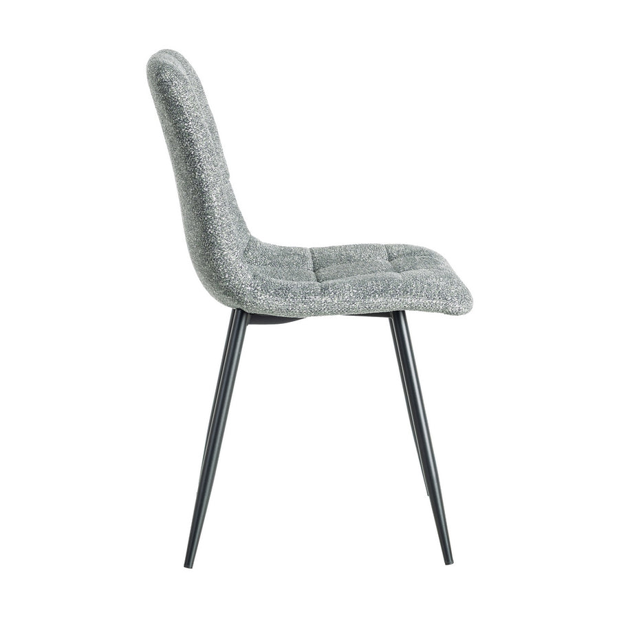 SILLA JASPEADO VERDE TEJIDO-METAL 44 X 52 X 86 CM