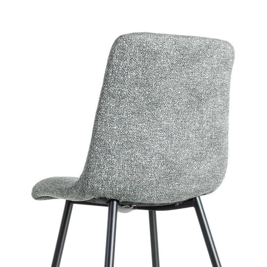 SILLA JASPEADO VERDE TEJIDO-METAL 44 X 52 X 86 CM