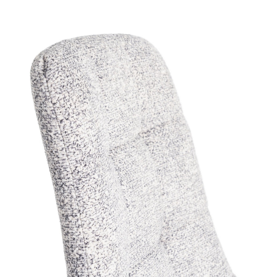 SILLA JASPEADO GRIS-BLANCO TEJIDO-METAL 44 X 52 X 86 CM