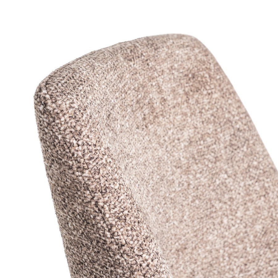 SILLA JASPEADO TAUPE TEJIDO-METAL 50 X 57 X 81 CM