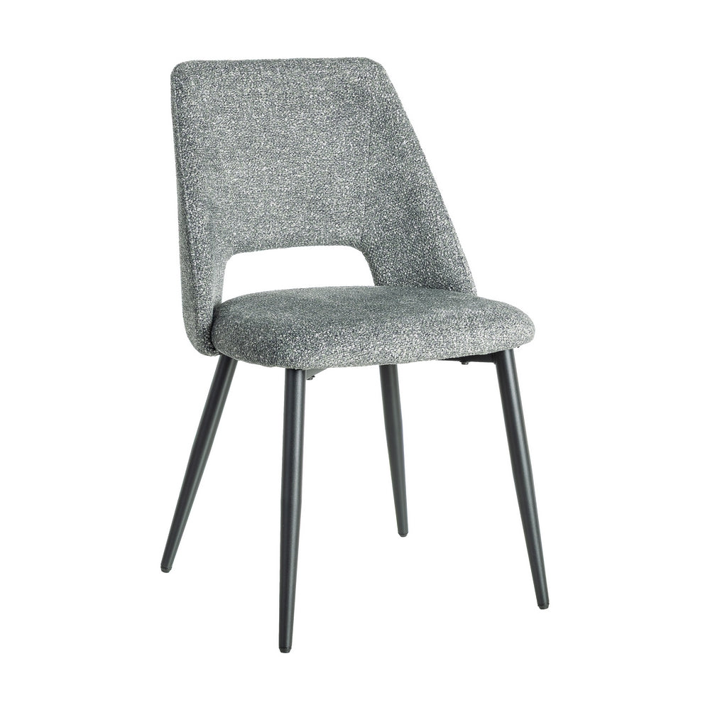 SILLA JASPEADO VERDE TEJIDO-METAL 50 X 57 X 81 CM