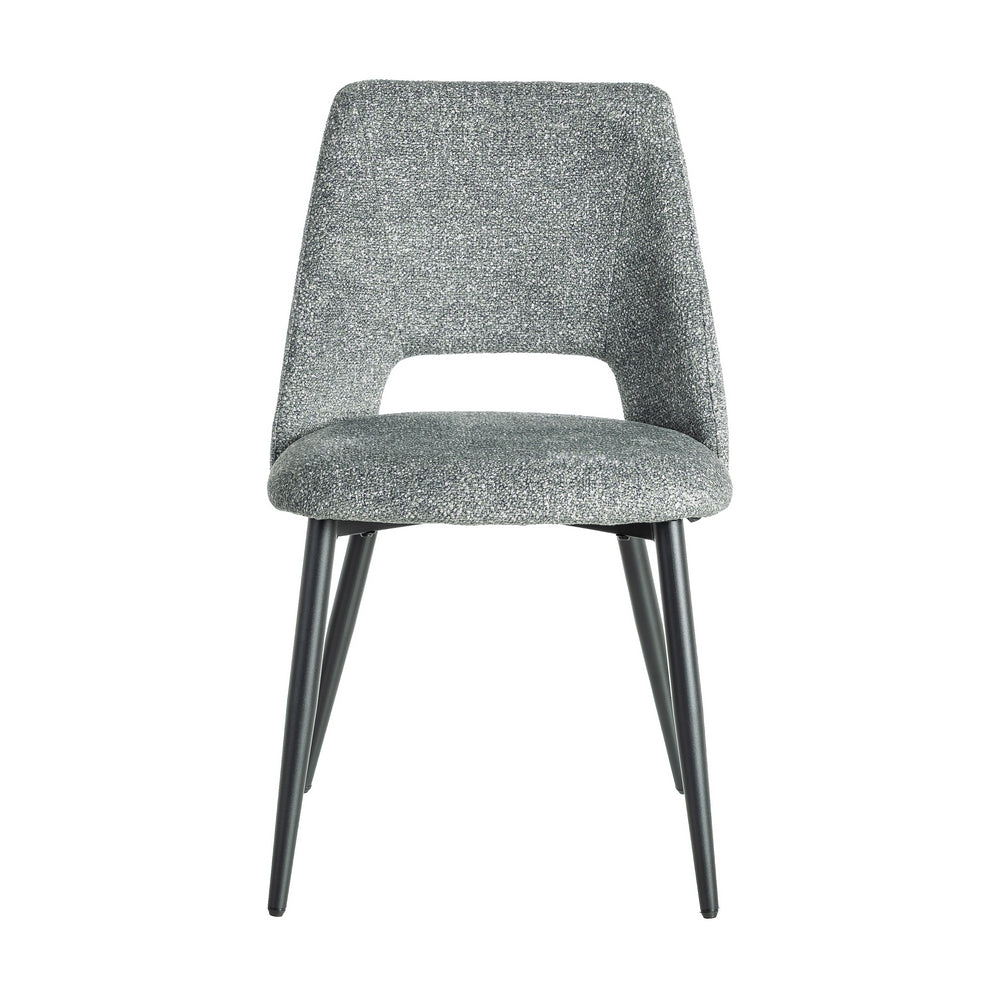 SILLA JASPEADO VERDE TEJIDO-METAL 50 X 57 X 81 CM