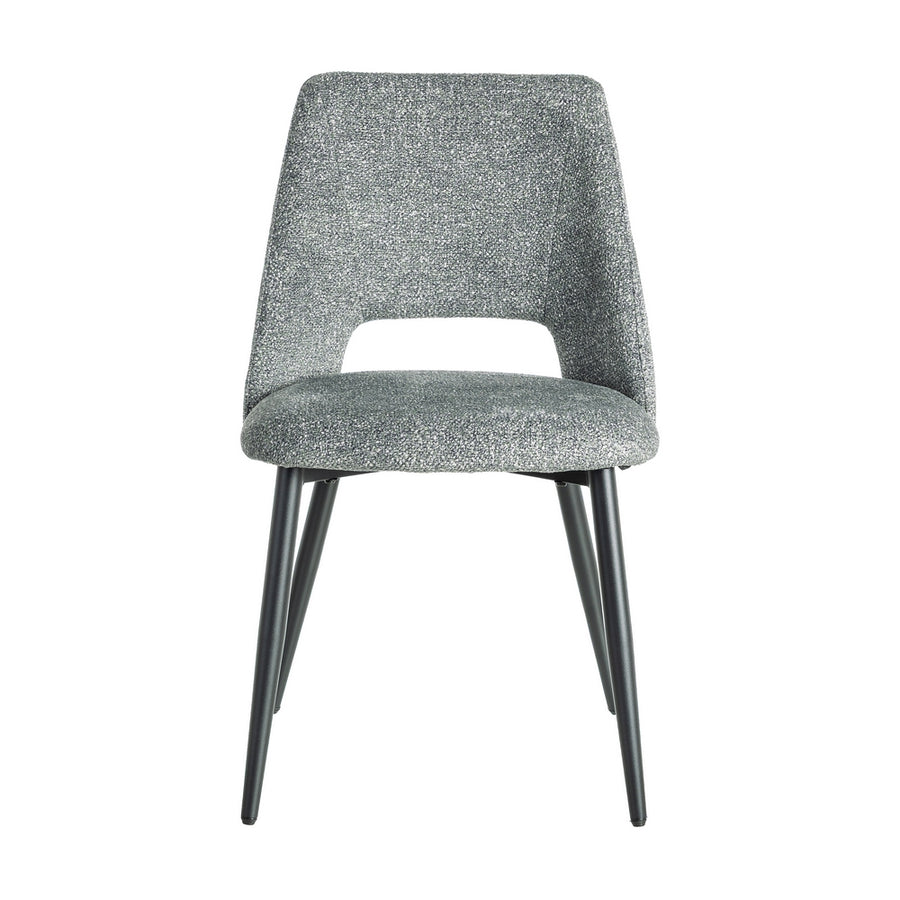 SILLA JASPEADO VERDE TEJIDO-METAL 50 X 57 X 81 CM