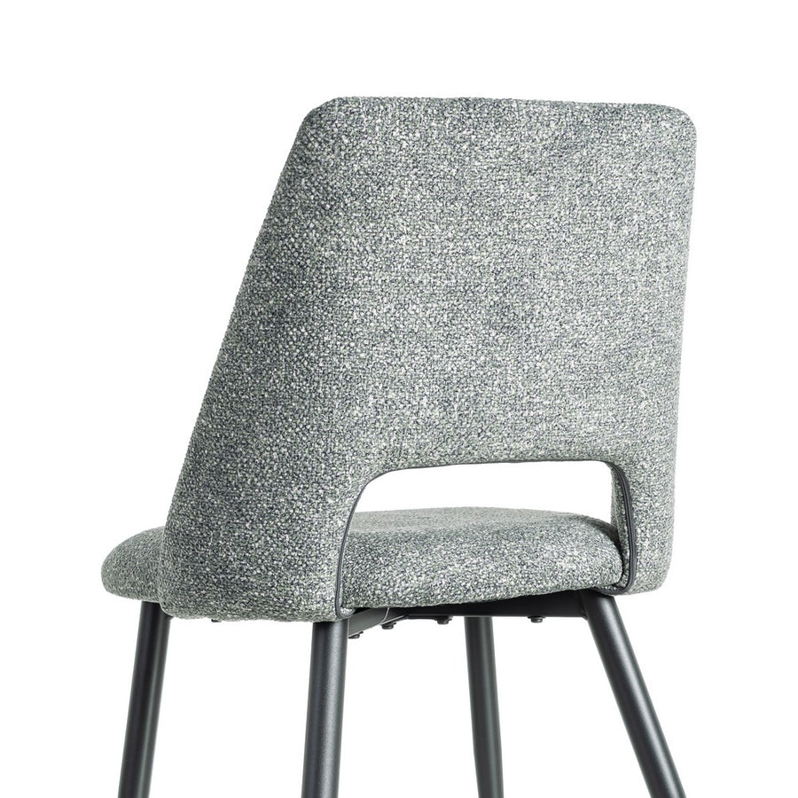 SILLA JASPEADO VERDE TEJIDO-METAL 50 X 57 X 81 CM