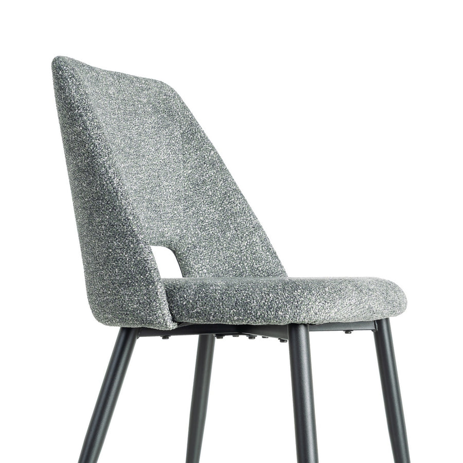 SILLA JASPEADO VERDE TEJIDO-METAL 50 X 57 X 81 CM