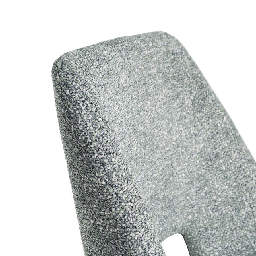 SILLA JASPEADO VERDE TEJIDO-METAL 50 X 57 X 81 CM