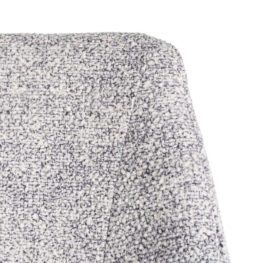 SILLA JASPEADO GRIS-BLANCO TEJIDO-METAL 50 X 57 X 81 CM