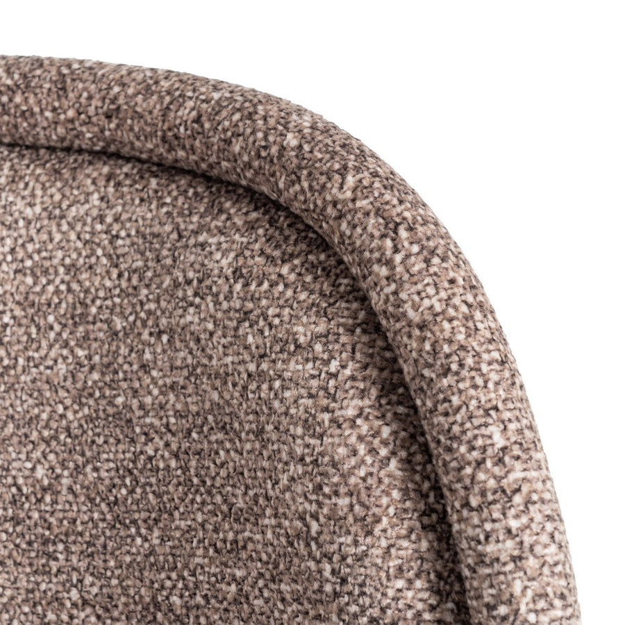 SILLA JASPEADO TAUPE TEJIDO-METAL 56 X 56 X 78 CM