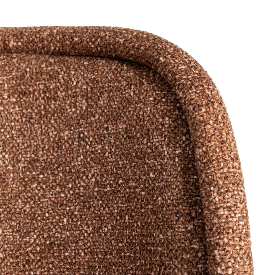 SILLA JASPEADO OCRE TEJIDO-METAL 56 X 56 X 78 CM