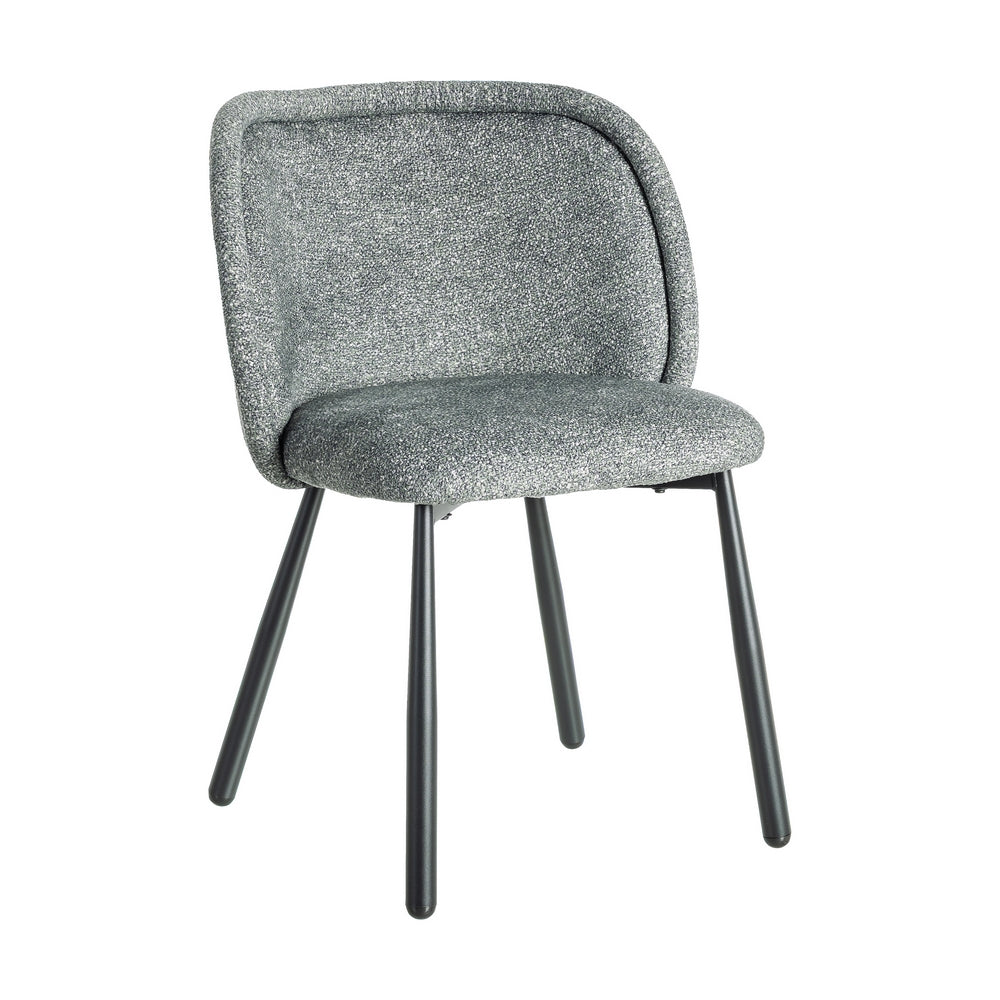 SILLA JASPEADO VERDE TEJIDO-METAL 56 X 56 X 78 CM