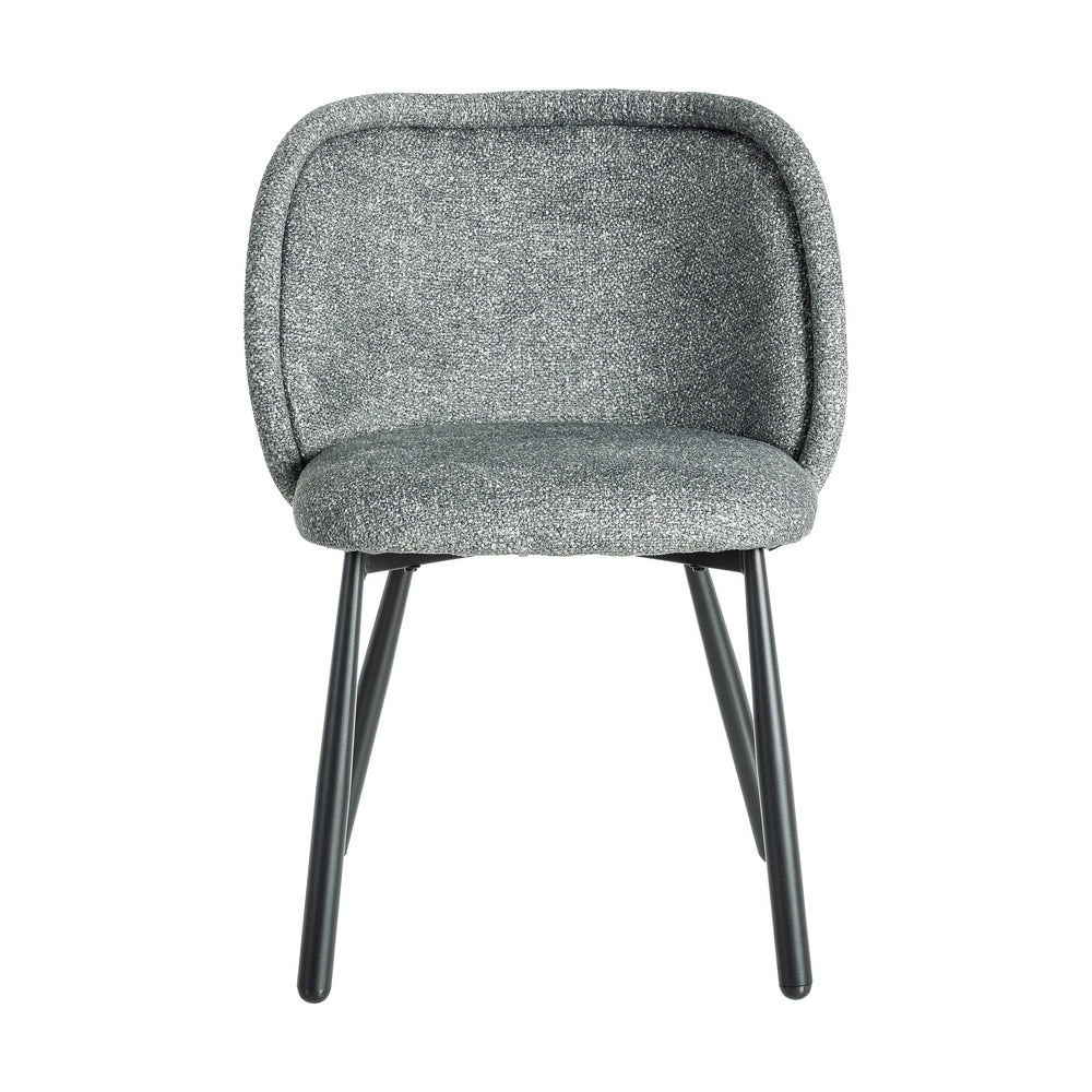 SILLA JASPEADO VERDE TEJIDO-METAL 56 X 56 X 78 CM