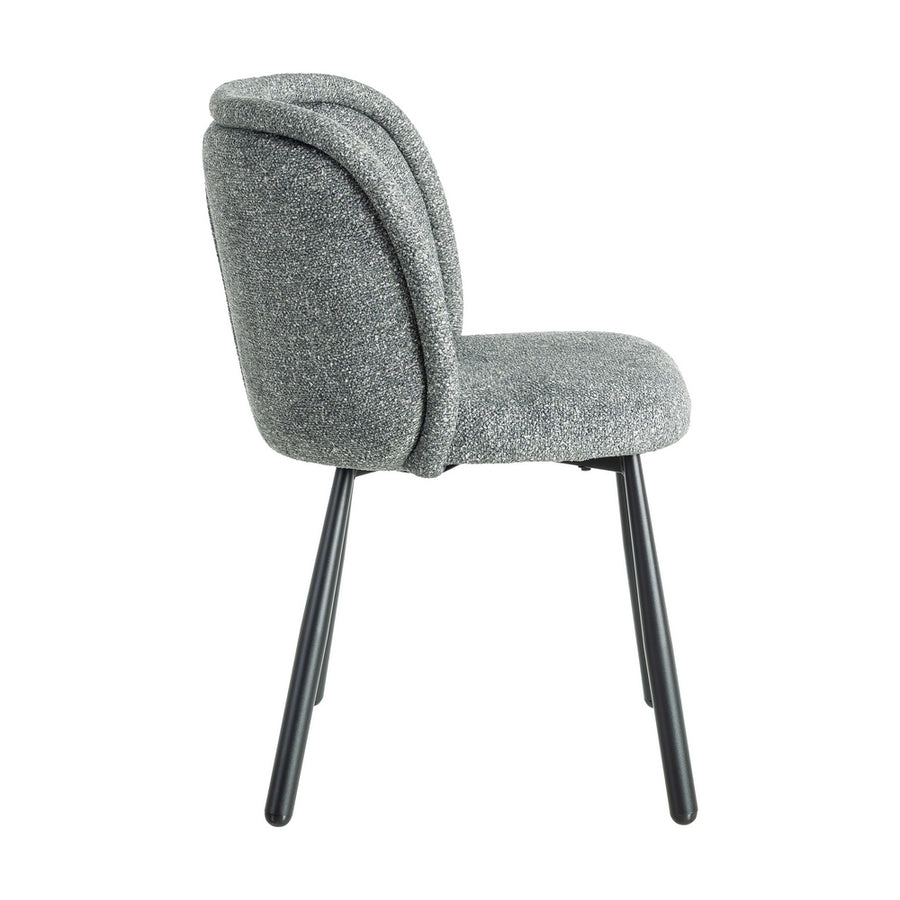 SILLA JASPEADO VERDE TEJIDO-METAL 56 X 56 X 78 CM
