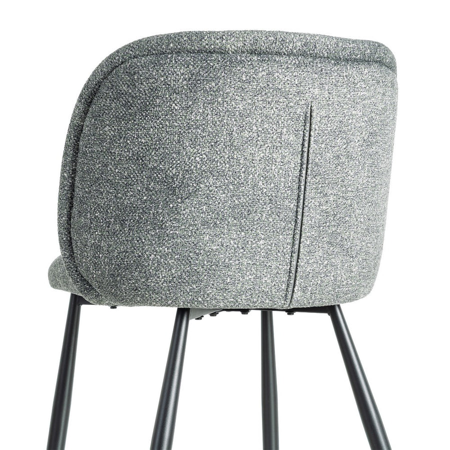 SILLA JASPEADO VERDE TEJIDO-METAL 56 X 56 X 78 CM