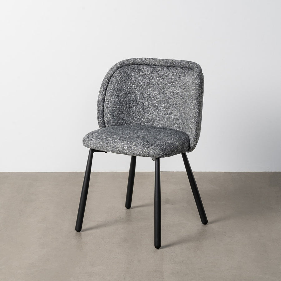 SILLA JASPEADO VERDE TEJIDO-METAL 56 X 56 X 78 CM