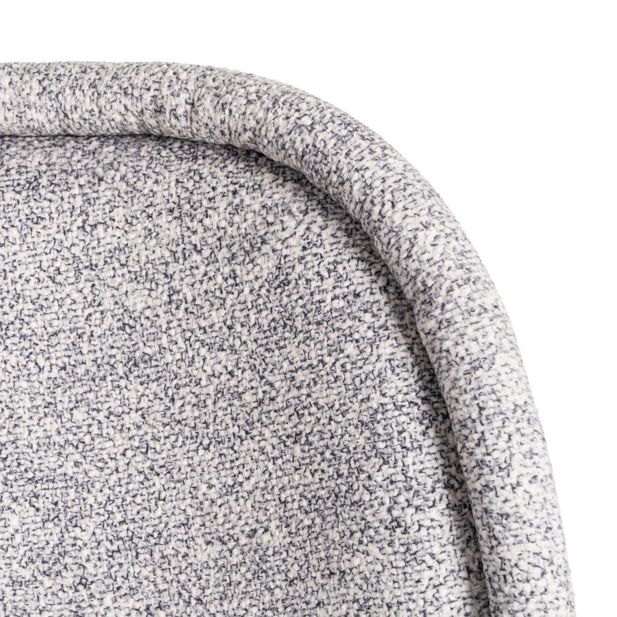 SILLA JASPEADO GRIS-BLANCO TEJIDO-METAL 56 X 56 X 78 CM