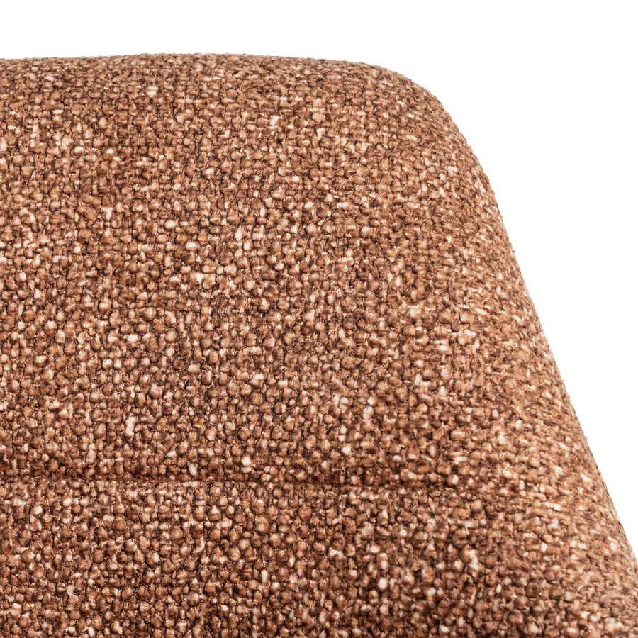 SILLA JASPEADO OCRE TEJIDO-METAL 59 X 54 X 81 CM