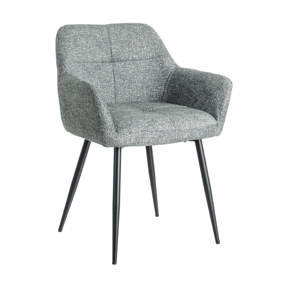 SILLA JASPEADO VERDE TEJIDO-METAL 59 X 54 X 81 CM