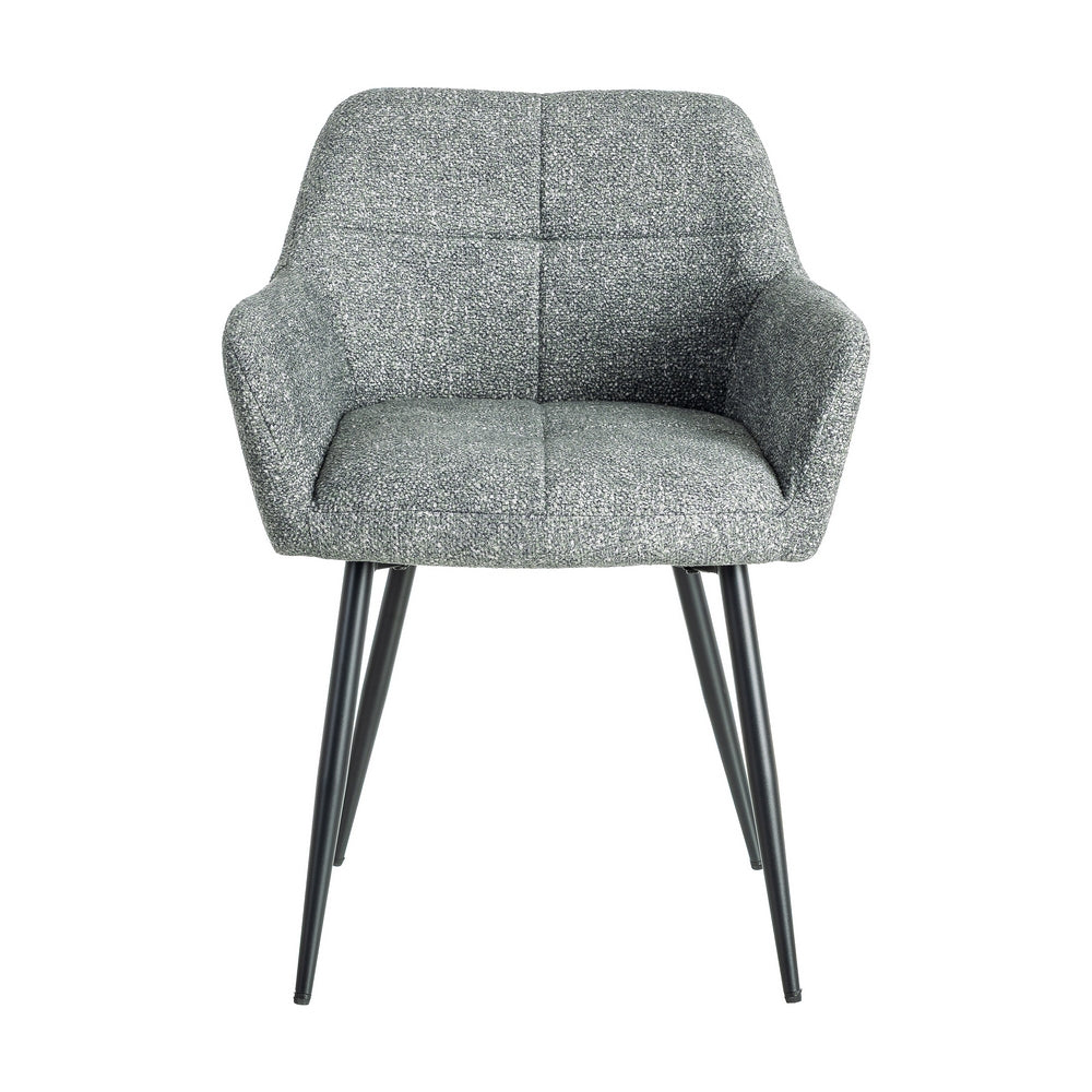 SILLA JASPEADO VERDE TEJIDO-METAL 59 X 54 X 81 CM