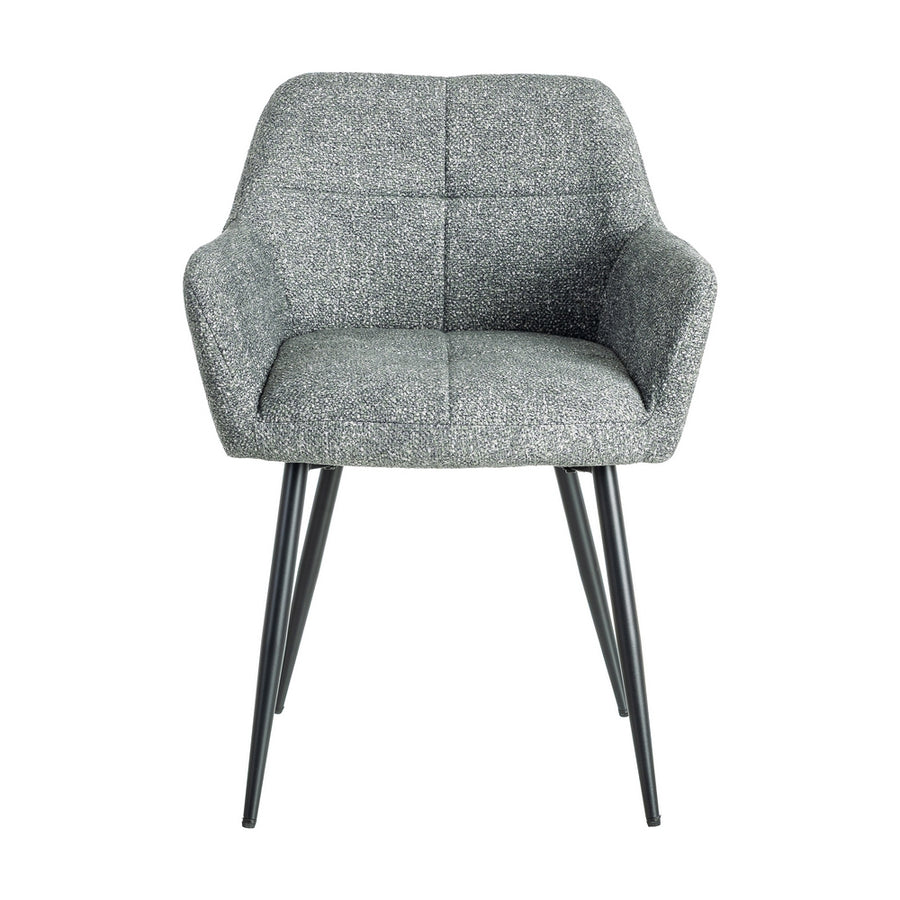 SILLA JASPEADO VERDE TEJIDO-METAL 59 X 54 X 81 CM