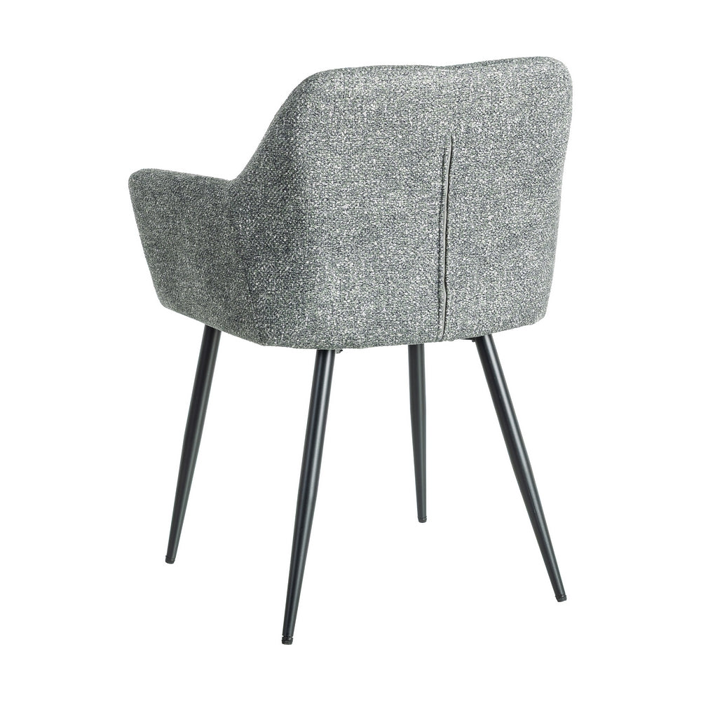 SILLA JASPEADO VERDE TEJIDO-METAL 59 X 54 X 81 CM