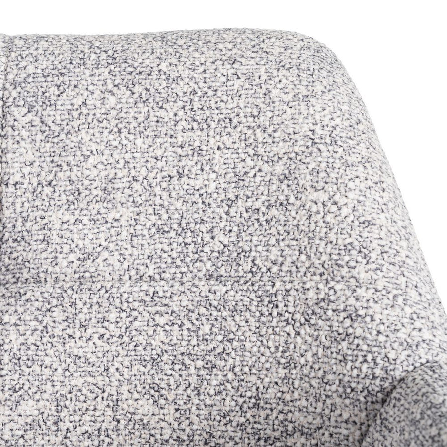 SILLA JASPEADO GRIS-BLANCO TEJIDO-METAL 59 X 54 X 81 CM
