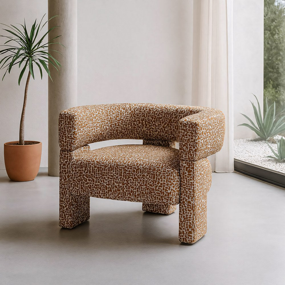 SILL�N CAQUI TEJIDO SAL�N 81 X 72 X 69 CM