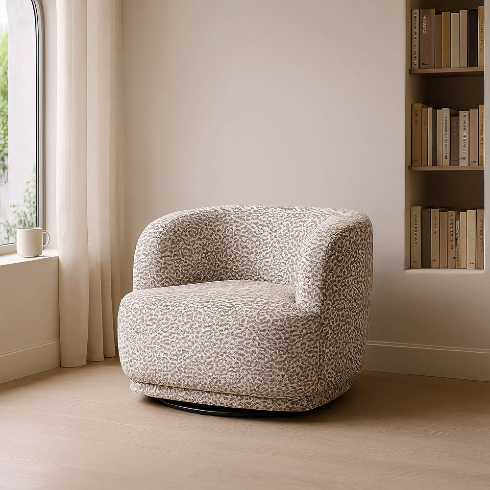 SILL�N GIRATORIO GRIS TEJIDO SAL�N 89 X 87 X 71 CM