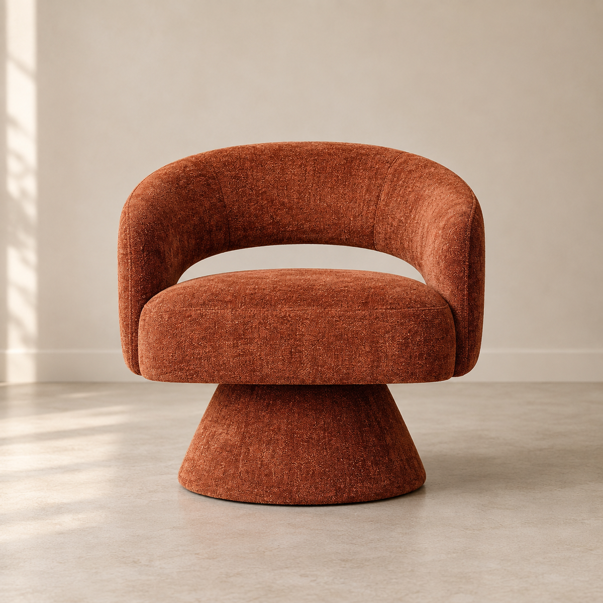 SWIVEL ARMCHAIR TILE FABRIC-WOOD 71 X 68 X 72 CM