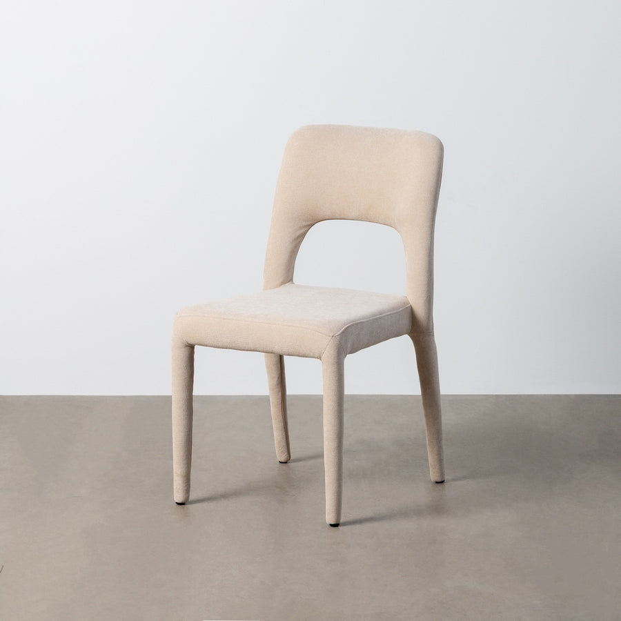 SILLA APILABLE CREMA TEJIDO SALÓN 47 X 61 X 84 CM