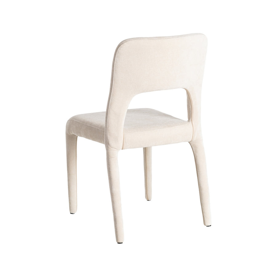 SILLA APILABLE CREMA TEJIDO SALÓN 47 X 61 X 84 CM