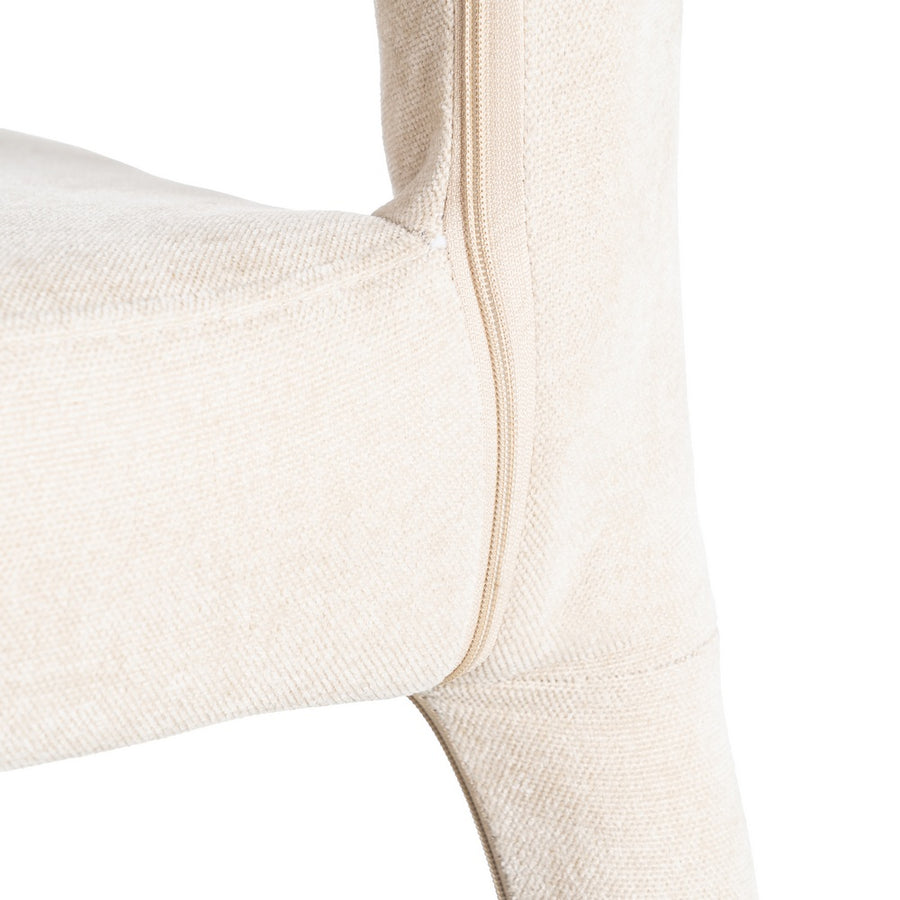 SILLA APILABLE CREMA TEJIDO SALÓN 47 X 61 X 84 CM