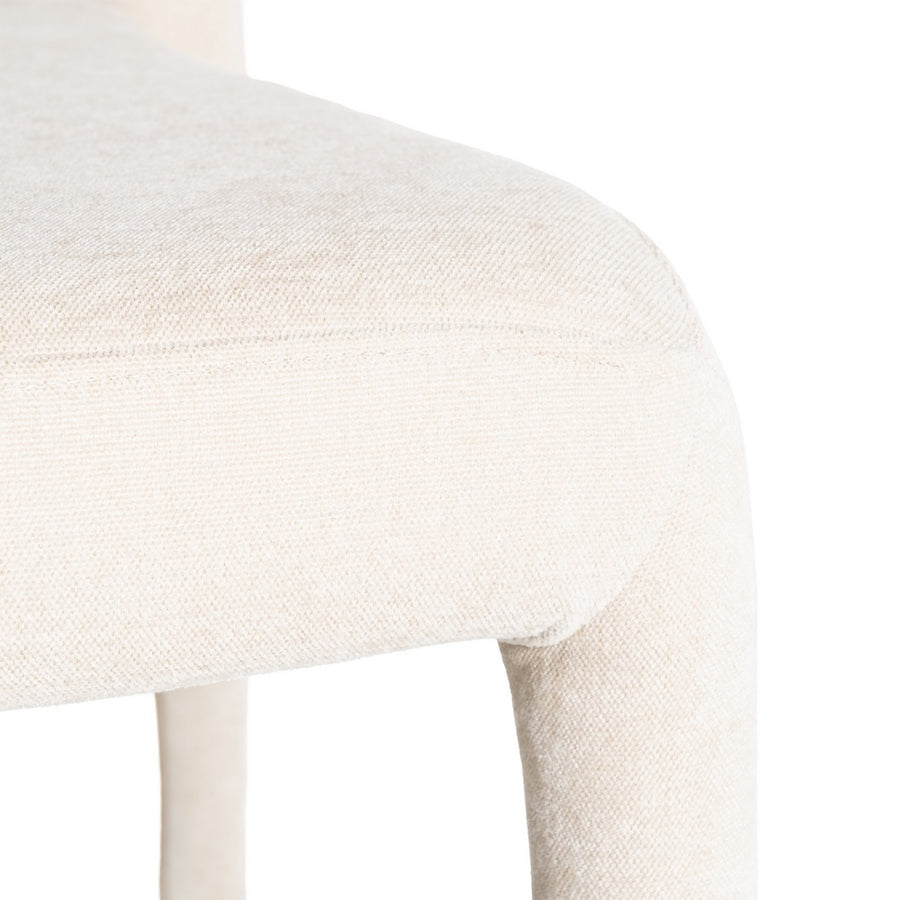 SILLA APILABLE CREMA TEJIDO SALÓN 47 X 61 X 84 CM