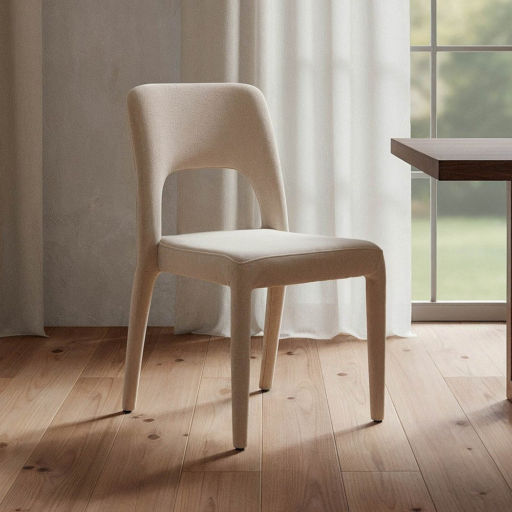 SILLA APILABLE CREMA TEJIDO SAL�N 47 X 61 X 84 CM