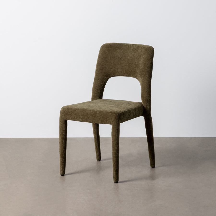 SILLA APILABLE VERDE TEJIDO SALÓN 47 X 61 X 84 CM