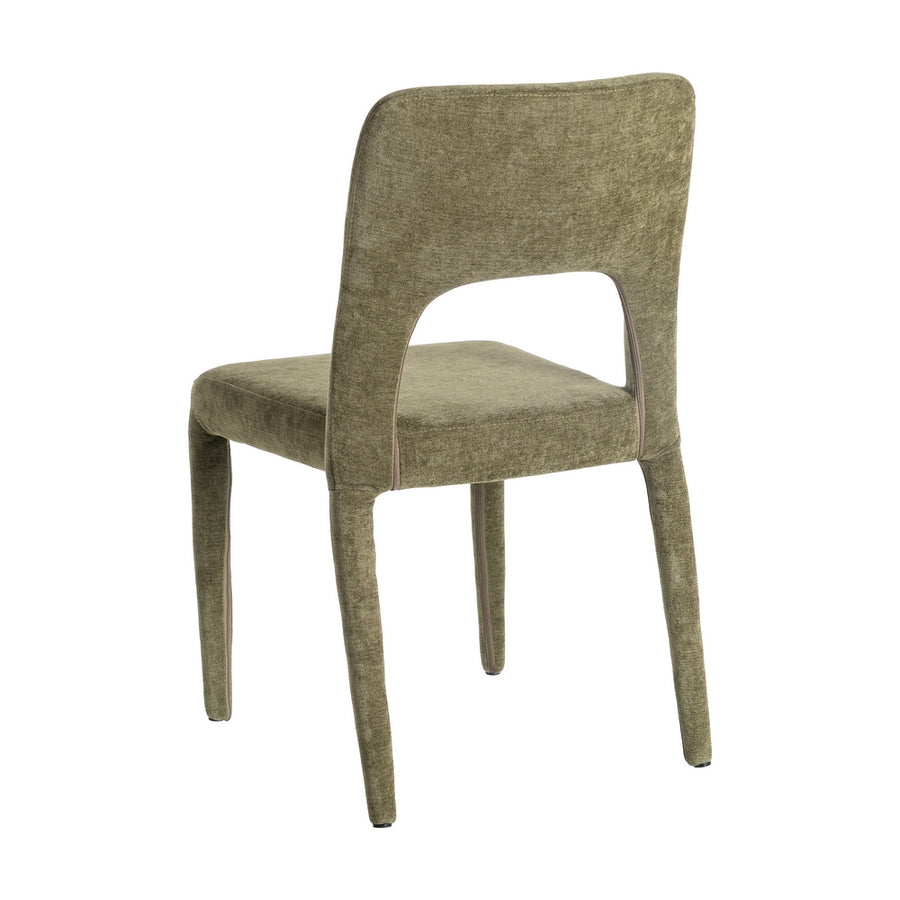 SILLA APILABLE VERDE TEJIDO SALÓN 47 X 61 X 84 CM