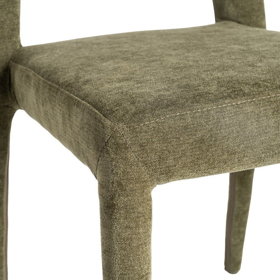 SILLA APILABLE VERDE TEJIDO SALÓN 47 X 61 X 84 CM