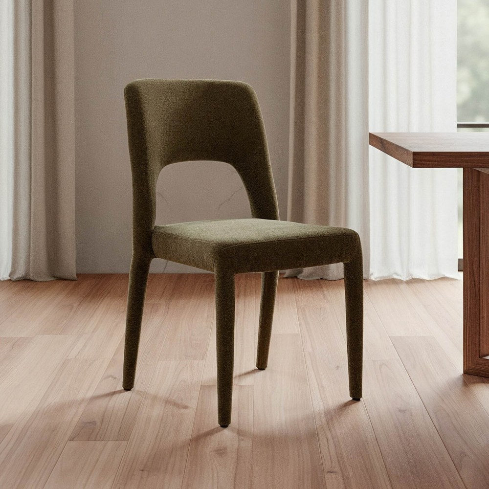 SILLA APILABLE VERDE TEJIDO SALÓN 47 X 61 X 84 CM