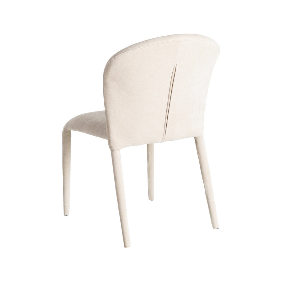 SILLA APILABLE CREMA TEJIDO SALÓN 50 X 61 X 82 CM