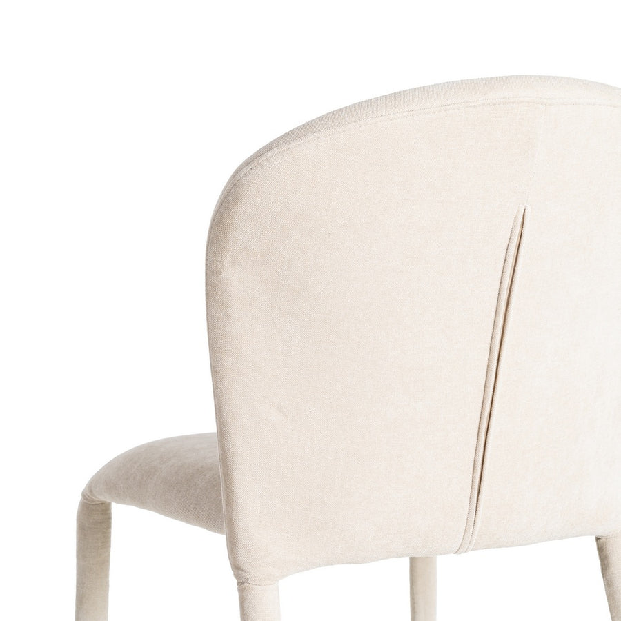 SILLA APILABLE CREMA TEJIDO SALÓN 50 X 61 X 82 CM