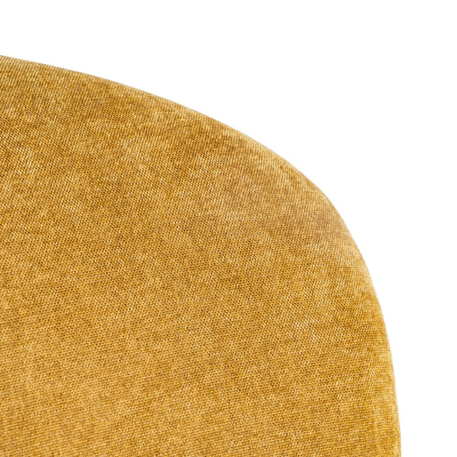 SILLA APILABLE MOSTAZA TEJIDO SALÓN 50 X 61 X 82 CM