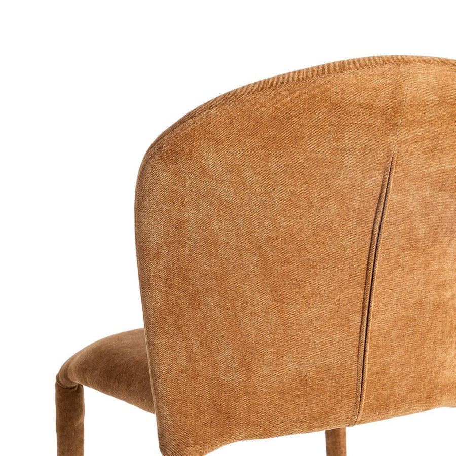 SILLA APILABLE MARRÓN TEJIDO SALÓN 50 X 61 X 82 CM
