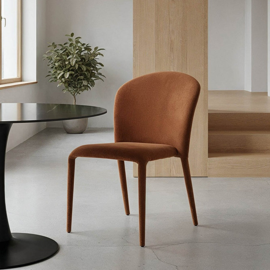 SILLA APILABLE MARRÓN TEJIDO SALÓN 50 X 61 X 82 CM