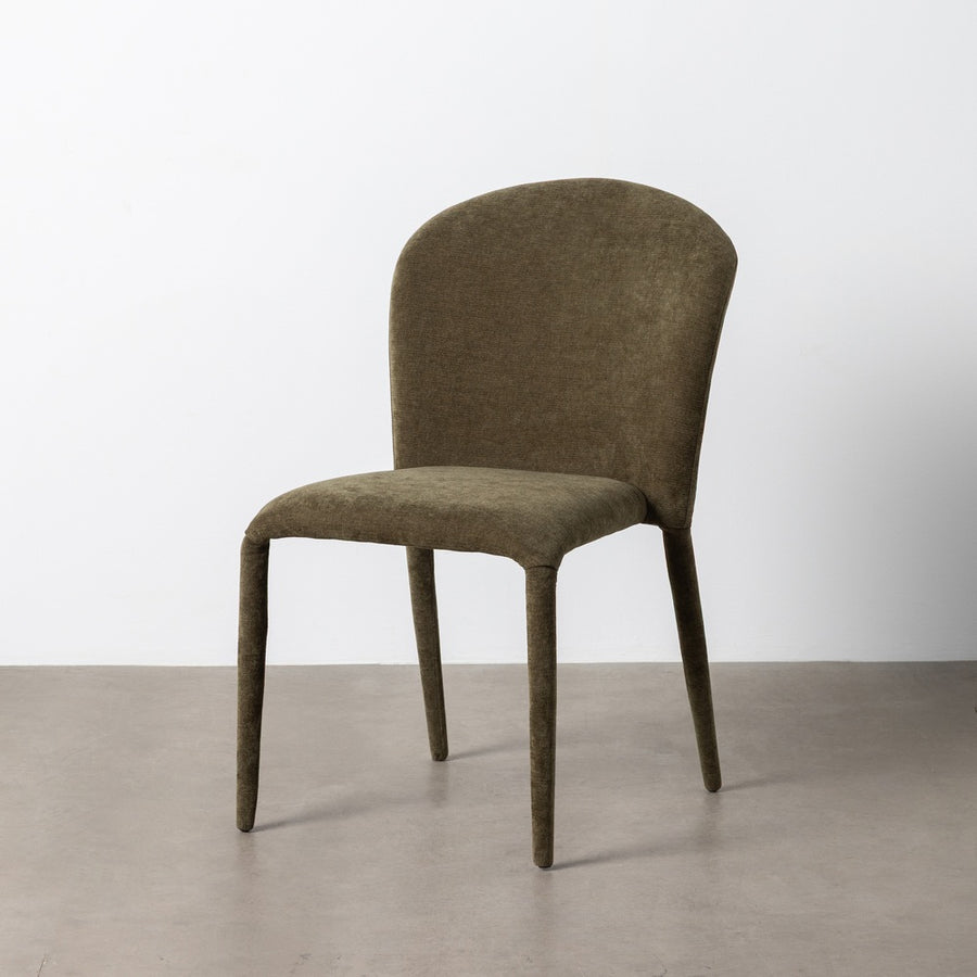 SILLA APILABLE VERDE TEJIDO SALÓN 50 X 61 X 82 CM