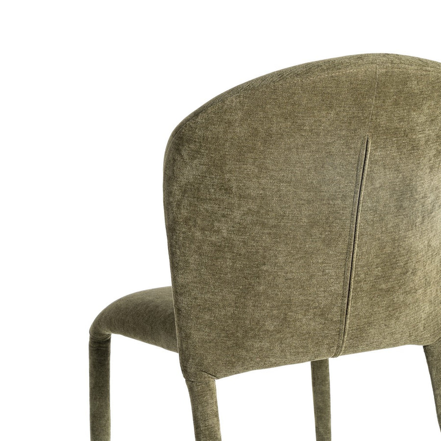 SILLA APILABLE VERDE TEJIDO SALÓN 50 X 61 X 82 CM