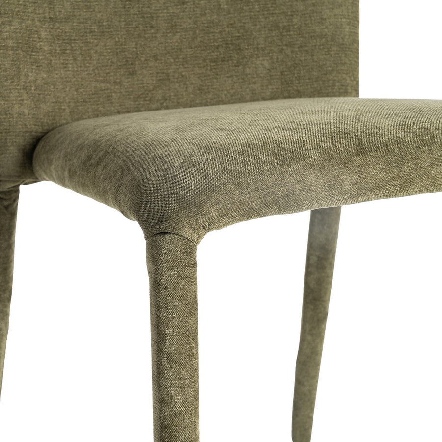 SILLA APILABLE VERDE TEJIDO SALÓN 50 X 61 X 82 CM