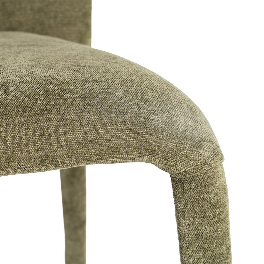 SILLA APILABLE VERDE TEJIDO SALÓN 50 X 61 X 82 CM