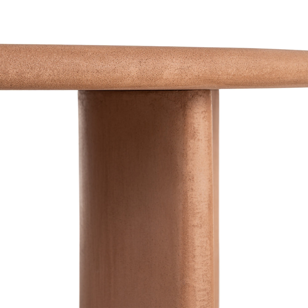 MESA CENTRO TEJA DM-MICROCEMENTO SALÓN 80 X 80 X 38,50 CM