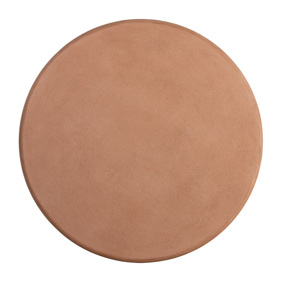 MESA CENTRO TEJA DM-MICROCEMENTO SALÓN 80 X 80 X 38,50 CM