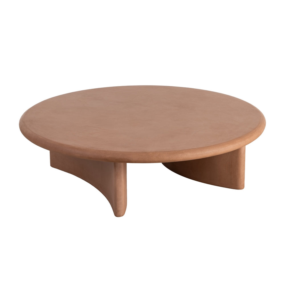 MESA CENTRO TEJA DM-MICROCEMENTO SAL�N 120 X 120 X 33 CM