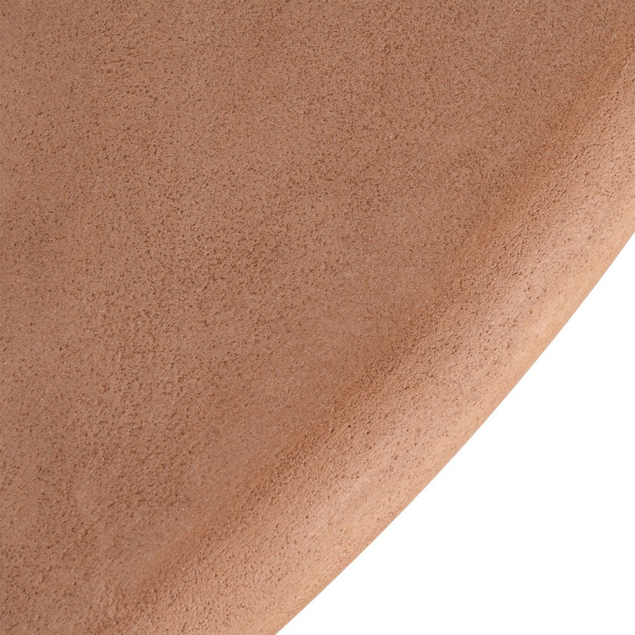 MESA CENTRO TEJA DM-MICROCEMENTO SALÓN 120 X 120 X 33 CM